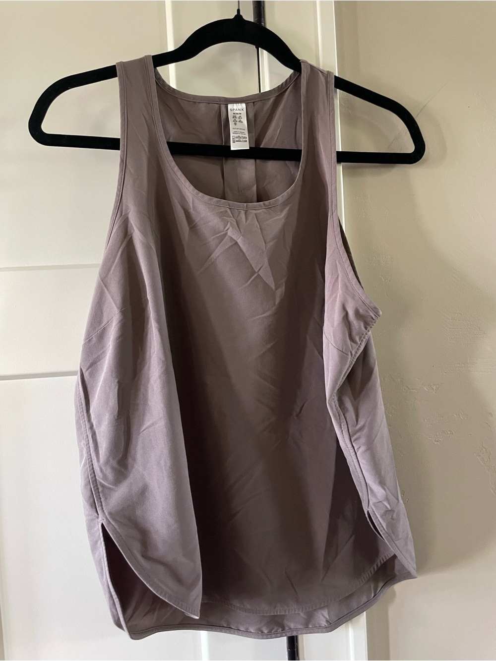 SPANX Mauve Sleeveless Tank with Back Pleat
